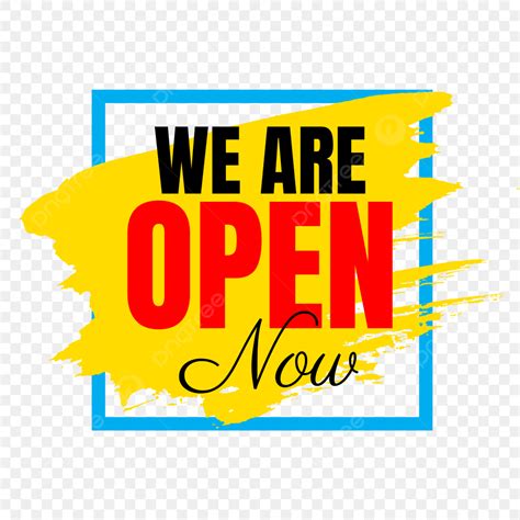 WE ARE NOW OPEN FOR .